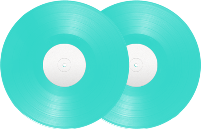 Custom Vinyl Record | 2xLP Turquoise