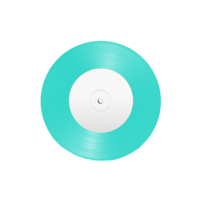 Custom Vinyl Record | 7in Turquoise 