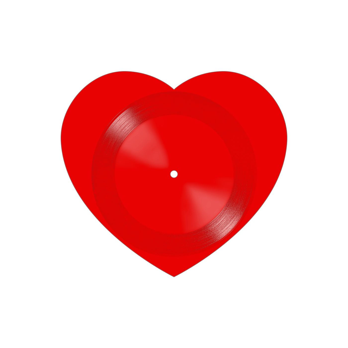 Custom Vinyl Record | Red Heart