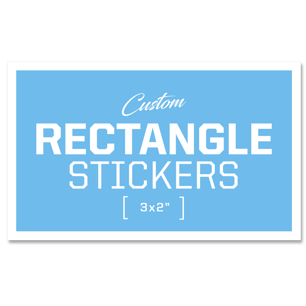 Custom Rectangular Stickers - 3x2"